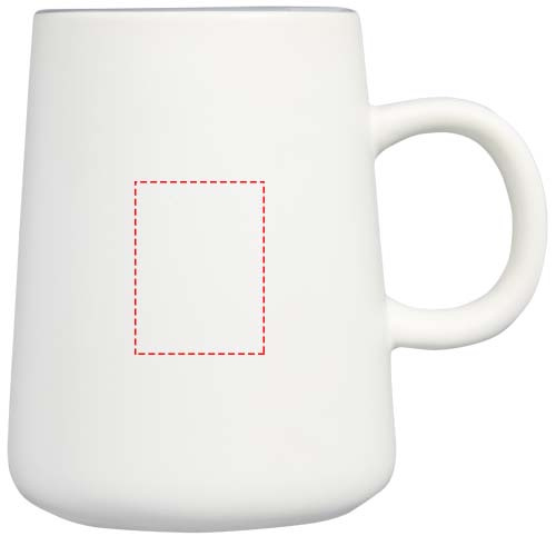 Mug en céramique 450 ml Joe: Emplacement du logo – face avant du produit