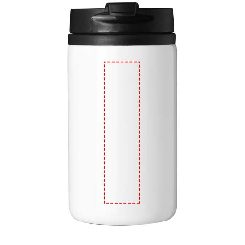 Mojave 250 ml pārstrādāta nerūsējošā tērauda termokrūze: Logotipa izvietojums – izstrādājuma priekšpuse
