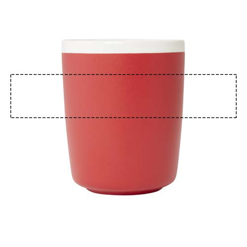 Lilio 310 ml ceramic mug: Logo position – around the product