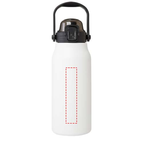 Giganto 1600 ml RCS sertifikuotas perdirbto nerūdijančio plieno vario vakuuminis butelis: Logotipo vieta – gaminio priekinė pusė