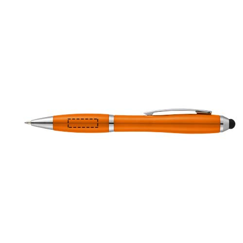 Nash stylus lodīšu pildspalva ar krāsainu rokturi: Logotipa izvietojums – vāciņš