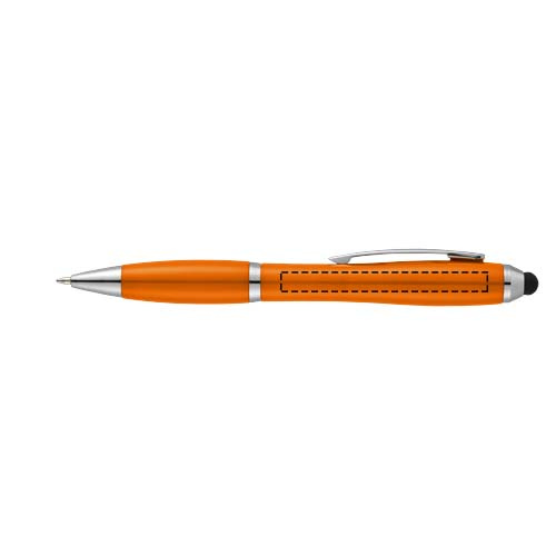 Nash stylus lodīšu pildspalva ar krāsainu rokturi: Logotipa izvietojums – pildspalvas korpuss visā garumā