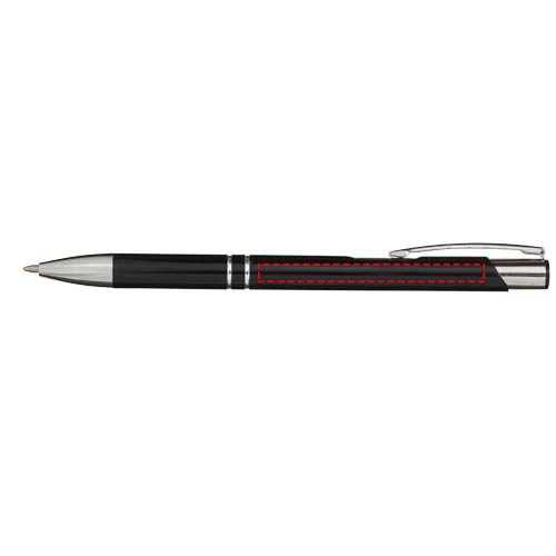 Moneta aluminium click ballpoint pen (blue ink): Logo position – cap