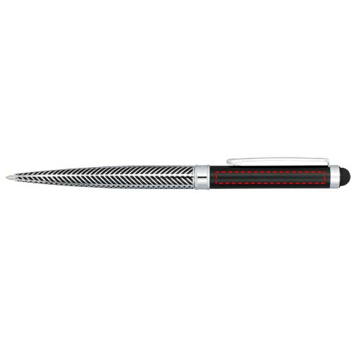 Coffret de deux stylos Empire: Emplacement du logo — Capuchon du stylo-bille