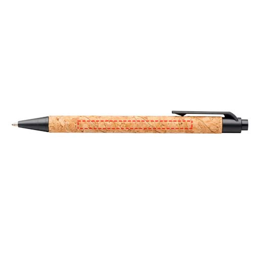 Midar cork and wheat straw ballpoint pen: Logo position – body