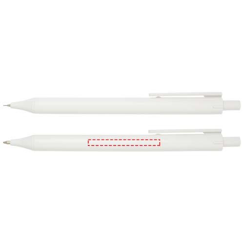 Salus antibakteriellt pennset: Logotypens placering – pennkropp