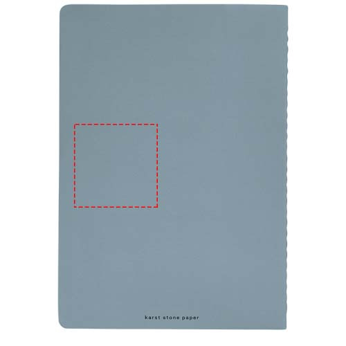 Karst® A5 stone paper journal twin pack: Logo position – back of the product