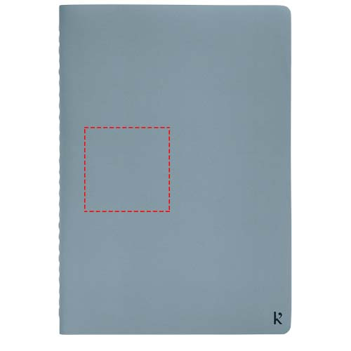 Karst® A5 stone paper journal twin pack: Logo position – 2nd notebook