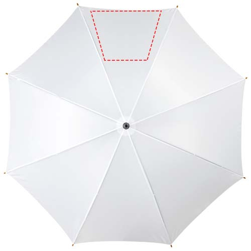 Kyle 23" auto open umbrella with wooden shaft and handle: Logo position – panel 5