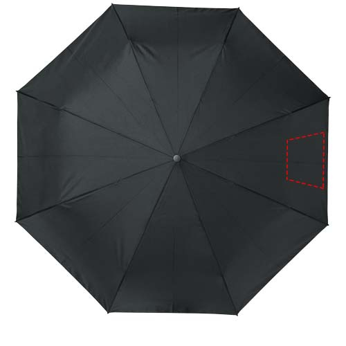 Bo 21" sulankstomas automatinis skėtis iš perdirbto PET: Logotipo vieta – 3-asis skydelis
