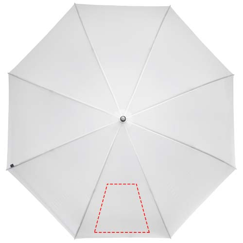 Romee 30 tum vindtätt golfparaply av återvunnen PET: Logotypens placering – panel 1