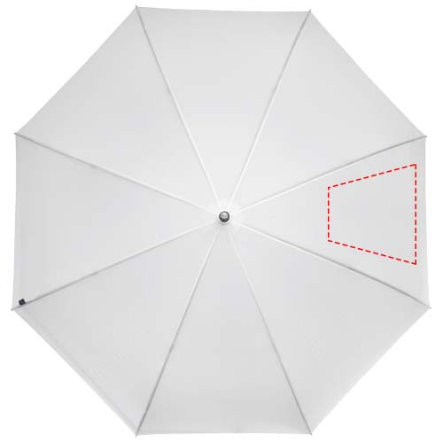 Romee 30 tum vindtätt golfparaply av återvunnen PET: Logotypens placering – panel 3