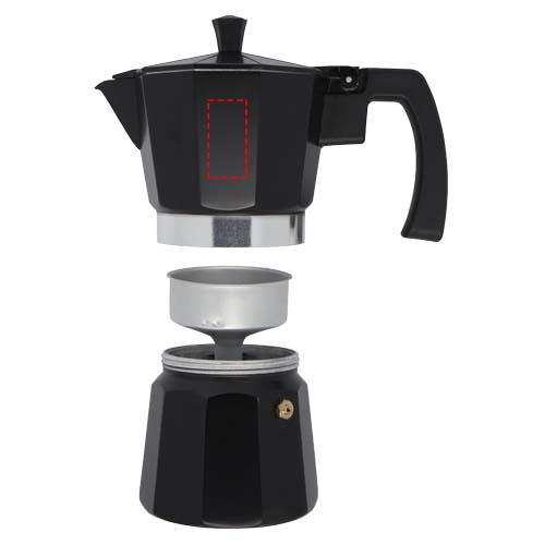 Cafetière italienne 600 ml Kone: Emplacement du logo – face avant du produit