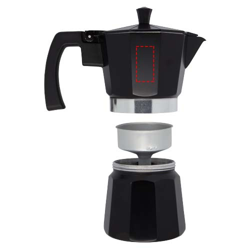 Cafetière italienne 600 ml Kone: Emplacement du logo – face arrière du produit