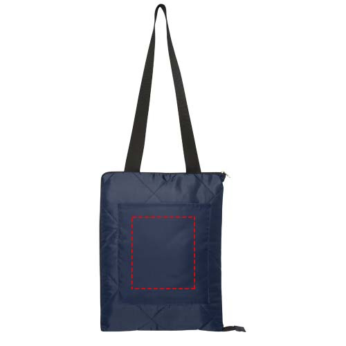 Clary Picknickdecke aus Recyceltem GRS-Polyester: Logoposition – Vorderseite des Produkts