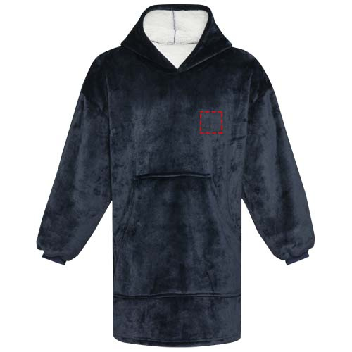 Denali GRS hoodie blanket: Logo position – left chest