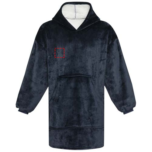 Denali GRS hoodie blanket: Logo position – right chest