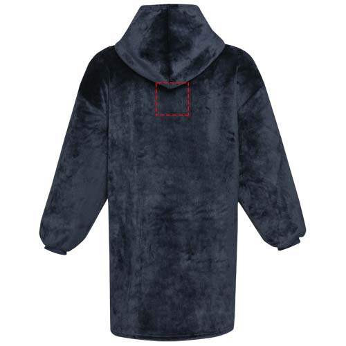 Denali GRS hoodie blanket: Logo position – upper back