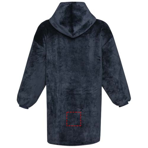 Denali GRS hoodie blanket: Logo position – lower back