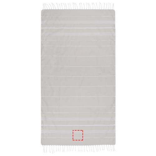 Anna 150 g/m² hammam cotton towel 100x180 cm: Logo position – front of the product