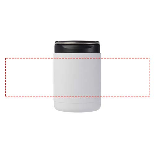 Doveron 500 ml matlåda i isolerad, återvunnen rostfri stål: Logotypens placering – runt produkten