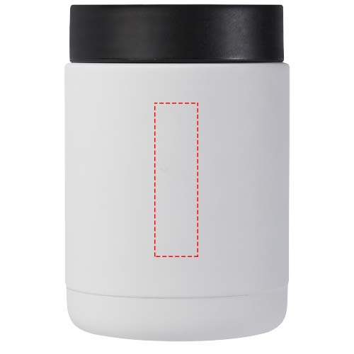 Doveron 500 ml matlåda i isolerad, återvunnen rostfri stål: Logotypens placering – produktens framsida