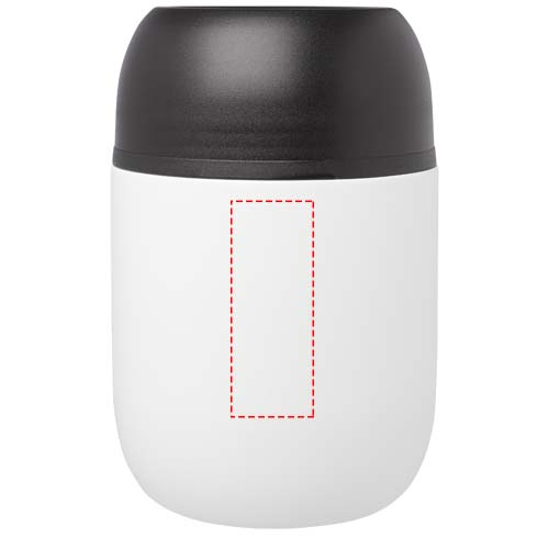 Pot-repas à double paroi 480 ml Supo: Emplacement du logo – face arrière du produit
