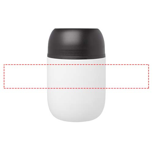 Pot-repas à double paroi 480 ml Supo: Emplacement du logo – autour du produit