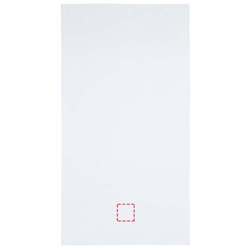 Ellie 550 g/m² kokvilnas dvielis 70x140 cm: Logotipa izvietojums – izstrādājuma priekšpuse
