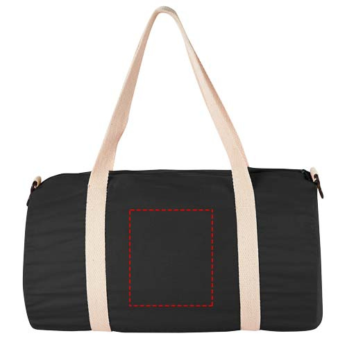 The Cotton Barrel -säkki 25L: Logon sijainti – tuotteen takaosa