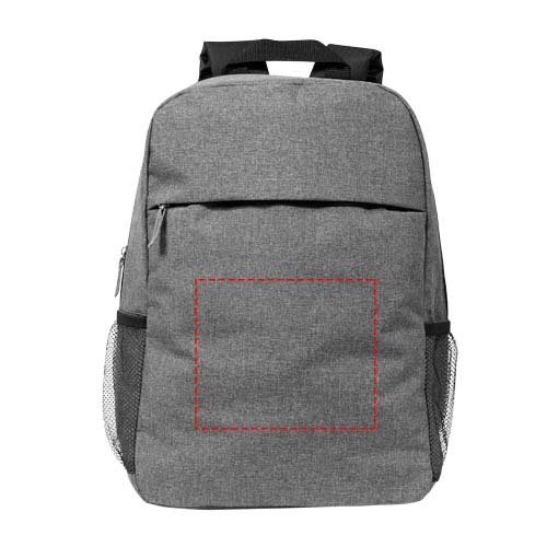 Hoss 15" laptopväska 18L: Logotypens placering – produktens framsida