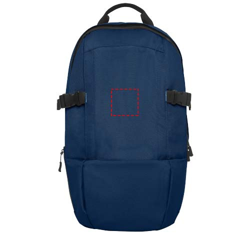 Baikal GRS RPET -reppu kannettavalle, 15” 8L: Logon sijainti – tuotteen etupuoli