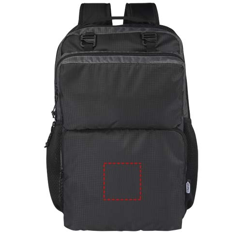 Trailhead 15" GRS recycled lightweight laptop backpack 14L: Logo position – front of the product