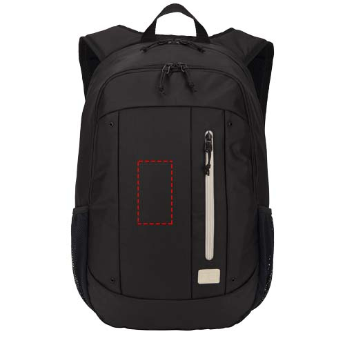 Case Logic Jaunt 15,6" perdirbta kuprinė: Logotipo vieta – gaminio priekinė pusė