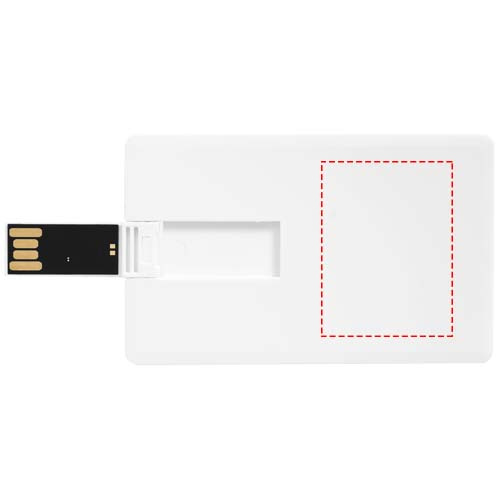 Slim korttimallinen 4 Gt USB-muistitikku: Logon sijainti – tuotteen etupuoli
