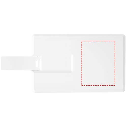 Slim korttimallinen 4 Gt USB-muistitikku: Logon sijainti – tuotteen takaosa