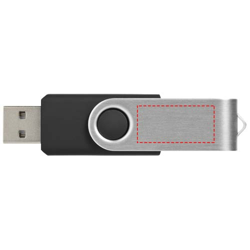 Pööratav põhiline 32 GB USB-mälupulk: Logo asukoht – toote esikülg