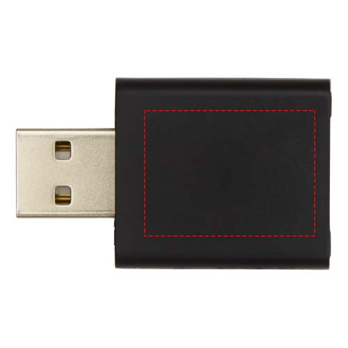Incognito USB-andmeblokeerija: Logo asukoht – toote esikülg