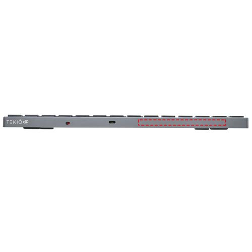 Clavier Bluetooth performant Hybrid – QWERTY: Emplacement du logo — Clavier