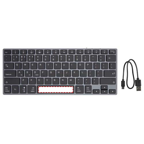 Clavier Bluetooth performant Hybrid – QWERTY: Emplacement du logo — Bouton