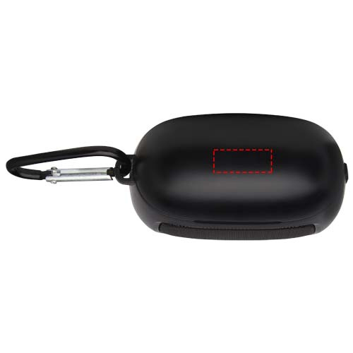 Écouteurs True Wireless à appairage automatique et enceinte Remix: Emplacement du logo – dessus du produit