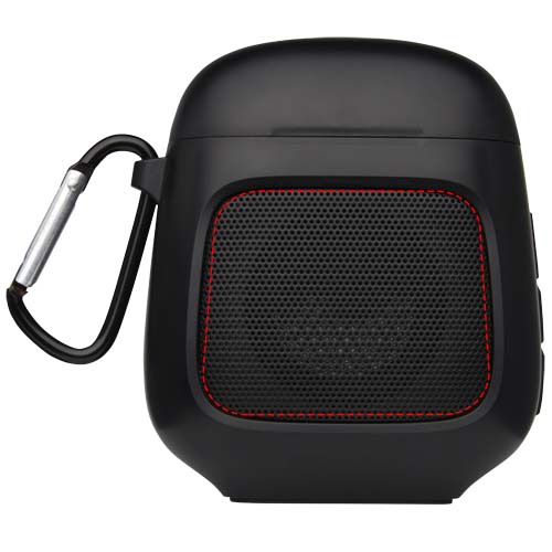 Écouteurs True Wireless à appairage automatique et enceinte Remix: Emplacement du logo — Grille de l’enceinte