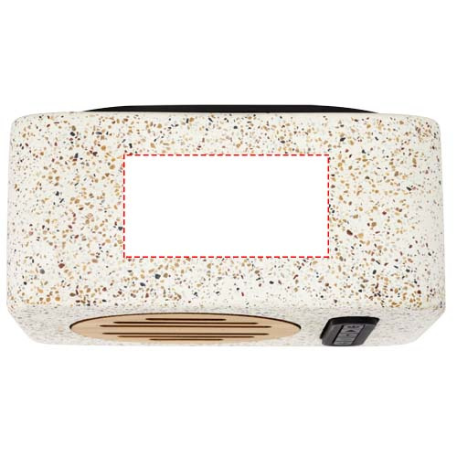 Terrazzo 5 W:n Bluetooth®-kaiutin: Logon sijainti – tuotteen yläosa