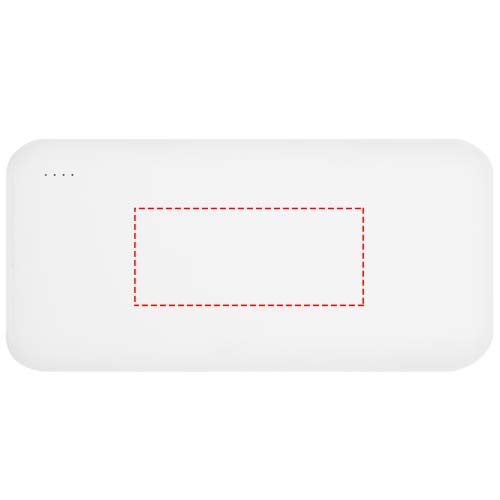 Electro 20 000 mAh ārējais akumulators no pārstrādātas plastmasas: Logotipa izvietojums – izstrādājuma priekšpuse