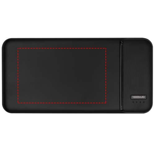 Loop 10 000 mAh ārējais akumulators no pārstrādātas plastmasas: Logotipa izvietojums – panelis