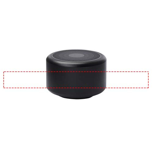 Rise 3W RCS taaskasutatud alumiiniumist Bluetooth® minikõlar : Logo asukoht – ümber toote
