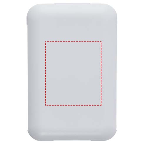 Sumanus perdirbto plastiko modulinis įkrovimo laidas su telefono laikikliu: Logotipo vieta – gaminio priekinė pusė