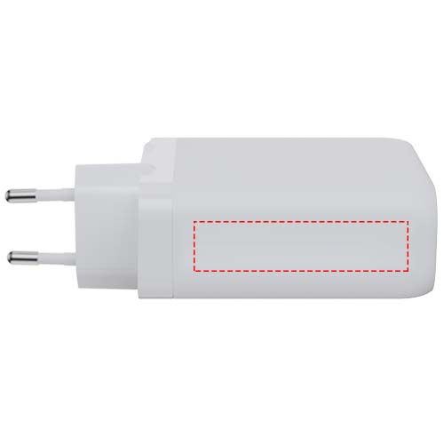 Xtorm XEC140 GaN² Ultra 140 W väggladdare: Logotypens placering – produktens ovansida