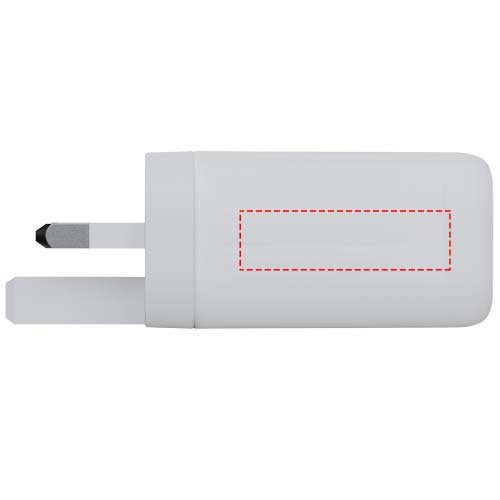 Xtorm XEC067G GaN² Ultra 67 W -seinälaturi UK-pistokkeella: Logon sijainti – tuotteen yläosa