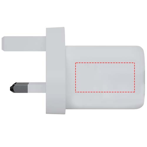 Xtorm XEC035G GaN² Ultra 35 W -seinälaturi UK-pistokkeella: Logon sijainti – tuotteen takaosa